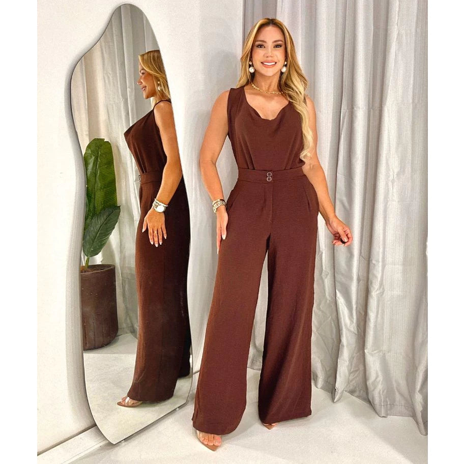 Conjunto Calça e Blusa Feminina