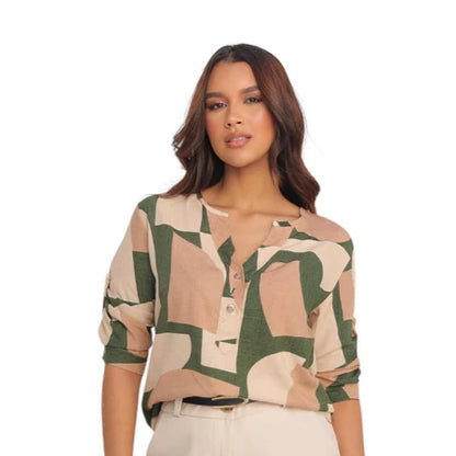 Camisa Social Feminina Manga 3/4