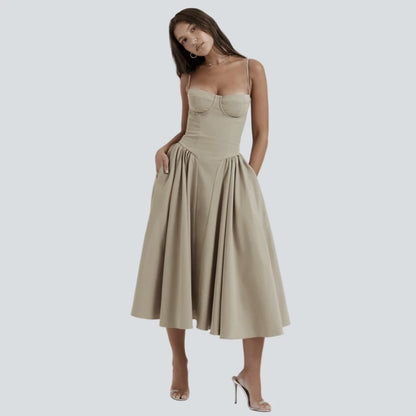 Vestido Longo Feminino Bodycon com Bustier