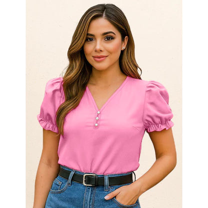 Blusa Feminina Elegante com Manga Princesa