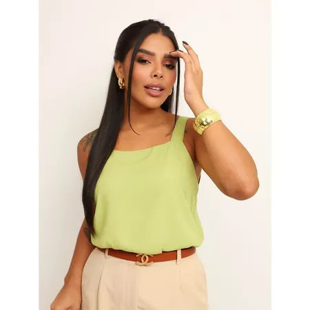 Blusa Feminina Alça em Viscolinho