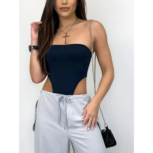 Body Feminino Tomara que Caia Sem Manga - Cavado na Cintura