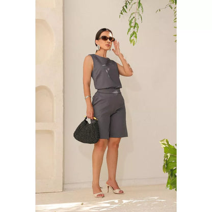 Conjunto Alfaiataria Feminino Short com Blusa