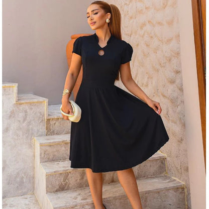 Vestido Feminino Solto Rodadinho com Manga Bufante