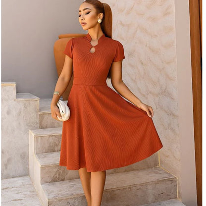 Vestido Feminino Solto Rodadinho com Manga Bufante