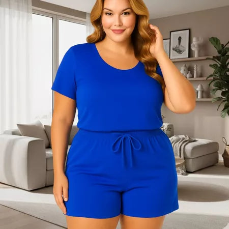 Conjunto Feminino Crepe Dunas Plus Size