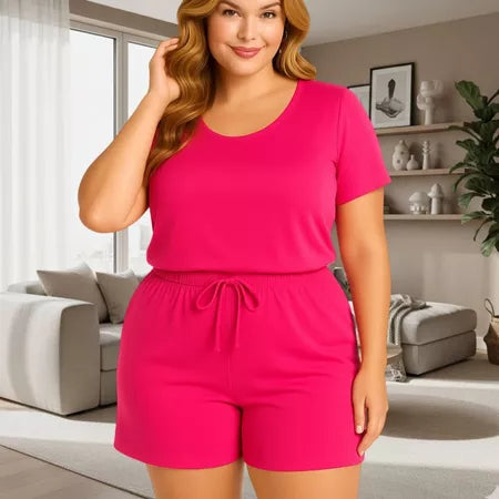 Conjunto Feminino Crepe Dunas Plus Size