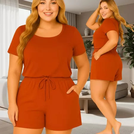 Conjunto Feminino Crepe Dunas Plus Size