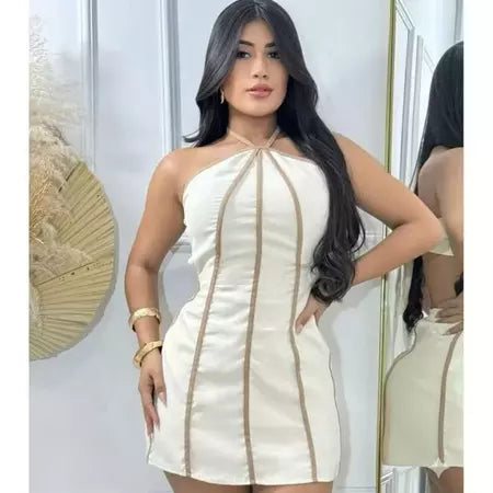 Macaquinho Feminino Listrado com Bojo