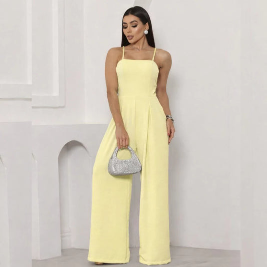 Macacão Longo Feminino Pantalona com Bojo – Luxo e Tendência