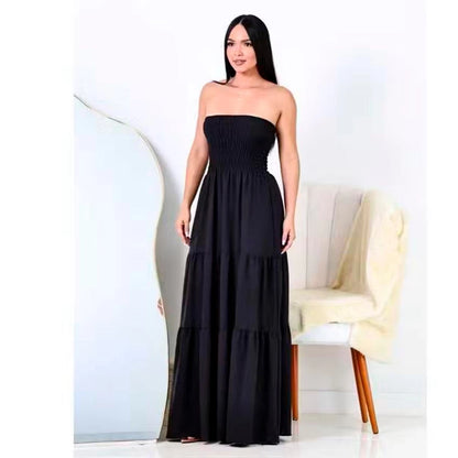 Vestido Longo Feminino Tropical Tomara que Caia Estampado – Leve e Elegante