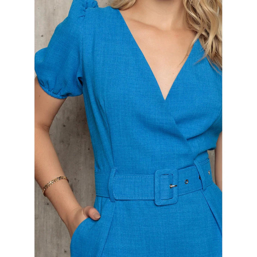 MacacãoComCintoDeMangaBufante