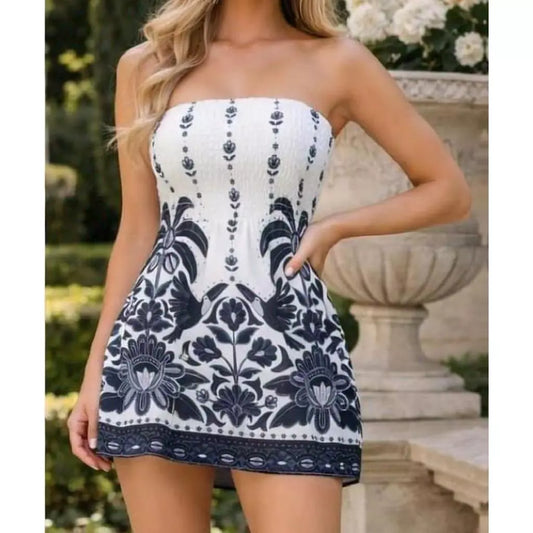 Vestido Curto Feminino Tomara que Caia com Lastex – Conforto e Estilo